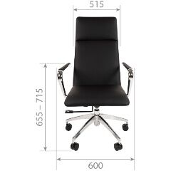 Офисное кресло Chairman 980 черное экопремиум RU - 3