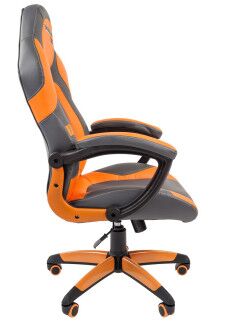 Офисное кресло Chairman game 20 Россия экопремиум серый/оранжевый RU - 3