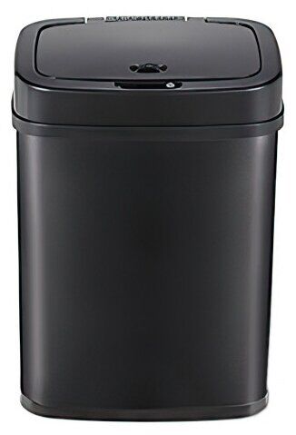 Умное мусорное ведро Ninestars Stainless steel Sensor Trash Can 12 L DZT-12-5 (Black)  - 1