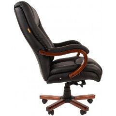 Офисное кресло Chairman 503,кожа, черн. RU - 3