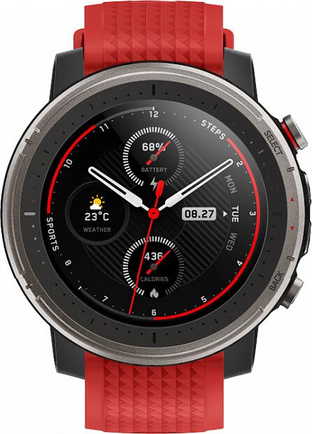 Умные часы Huami Amazfit Stratos 3 Elite Edition (Smart Sports Watch 3 EE) (Red/Красный) - 2