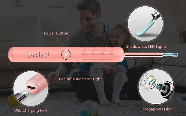 Умная ушная палочка Bebird Smart Visual Spoon Ear Stick R3 Upgraded Version (Pink) - 4