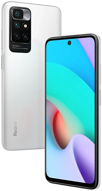 Смартфон Redmi 10 NFC 4/64 ГБ Global, белая галька - 1