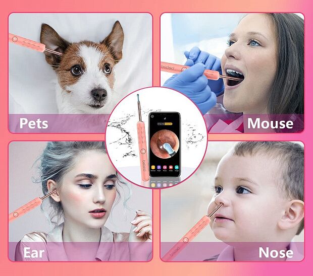 Умная ушная палочка Bebird Smart Visual Spoon Ear Stick R3 Upgraded Version (Pink) - 5