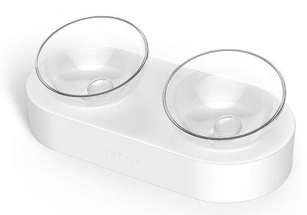Регулируемая двойная чаша для животных Petkit Adjustable Double Bowl (White/Белый) - 1