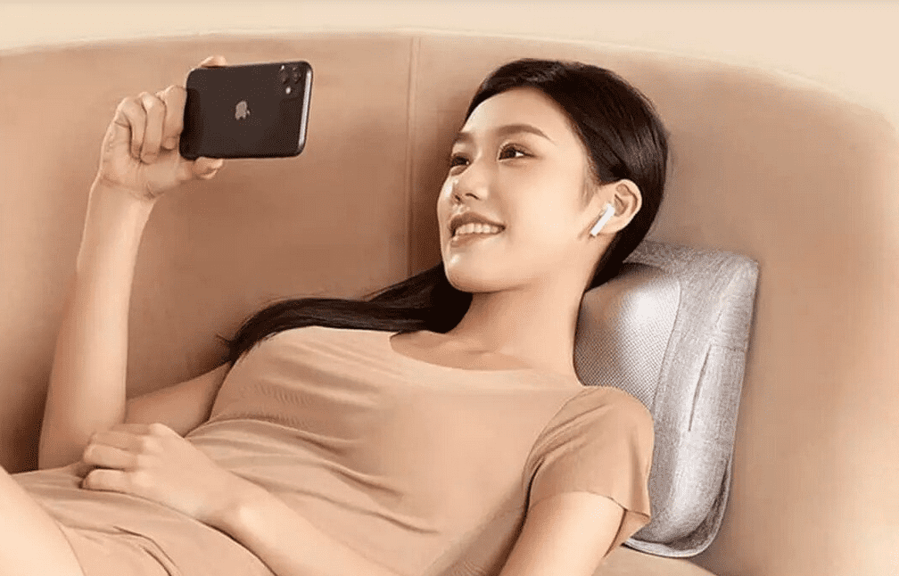 Работа массажной подушки Xiaomi Leravan LJ-ML0559