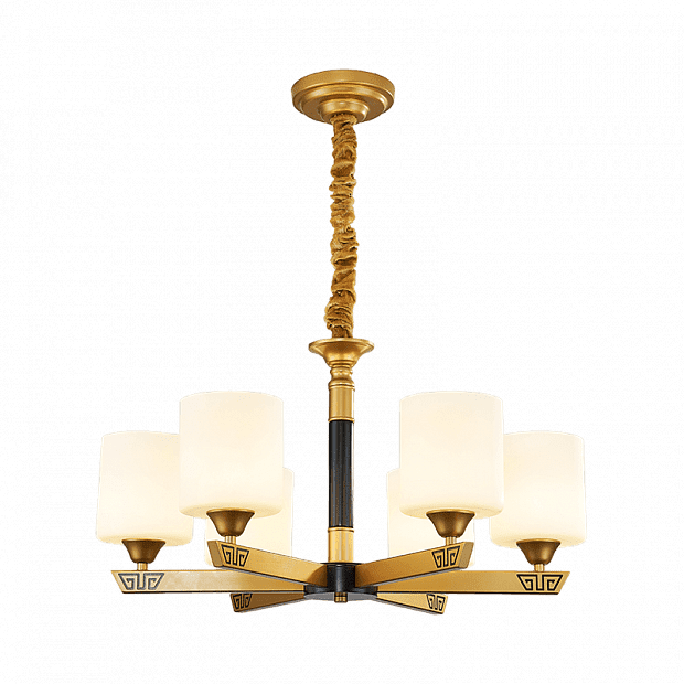 Люстра Huayi New Chinese Chandelier 6 Of Lamps (Brown/Коричневый) - 1