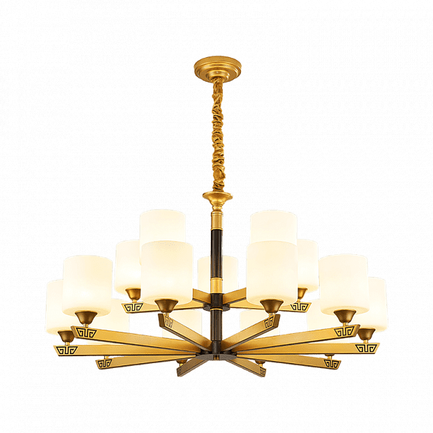 Люстра Huayi New Chinese Chandelier 15 Of Lamps (Brown/Коричневый) - 1
